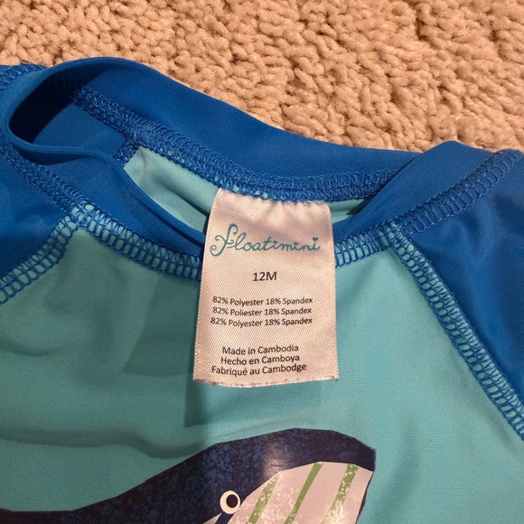 Floatimini Blue Shark Rashguard Set - Picture 2 of 7